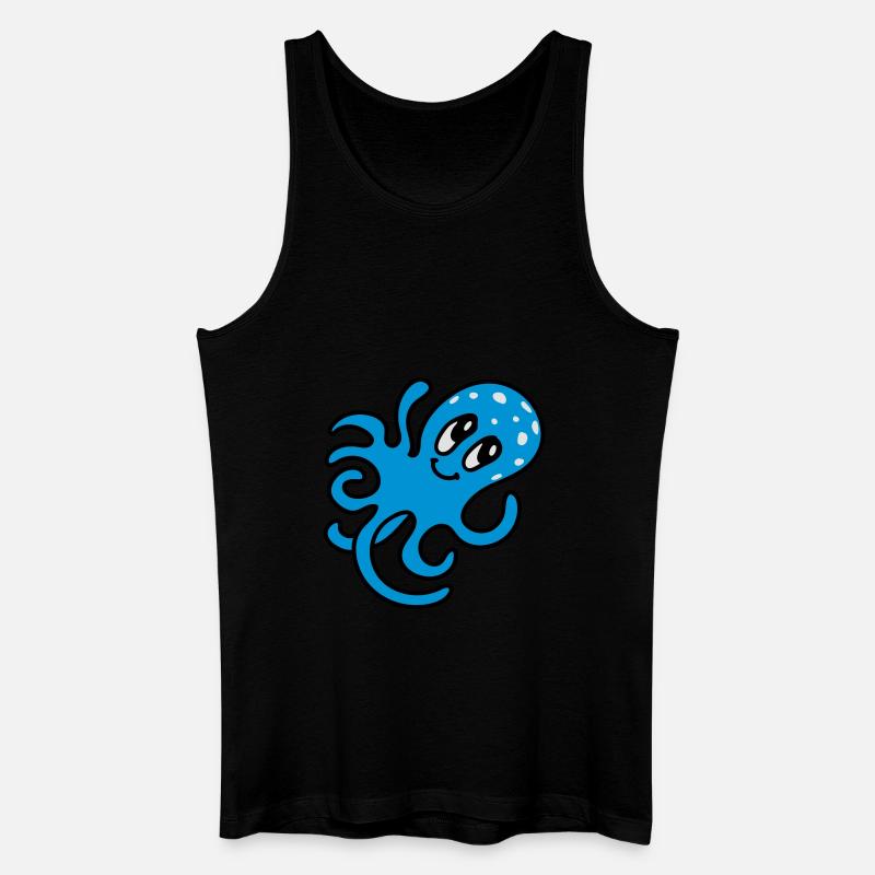 Krake - Tintenfisch 3 - Männer Bio Tank Top - Schwarz