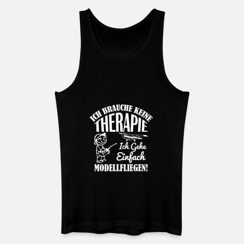 Modellfliegen - Männer Bio Tank Top - Schwarz
