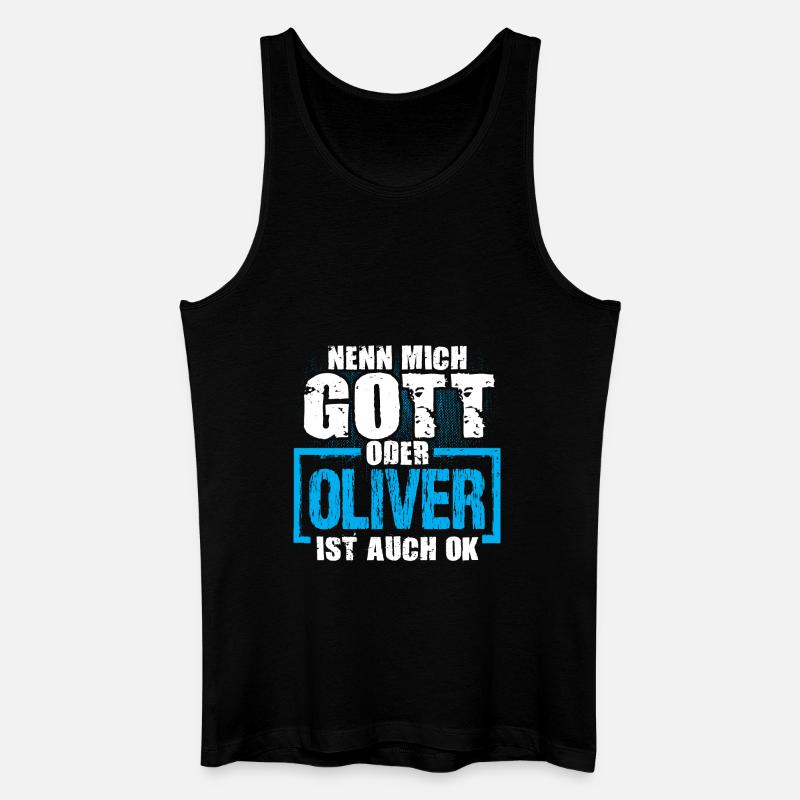 OLIVER - ok - Männer Bio Tank Top - Schwarz
