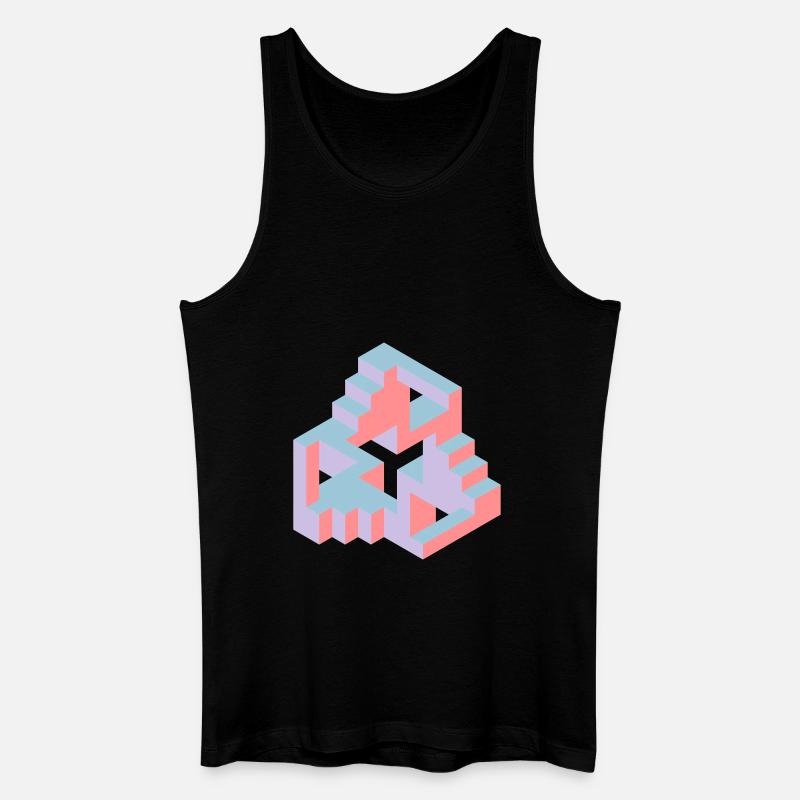 Impossible Figures 77B - Men’s Organic Tank Top - black