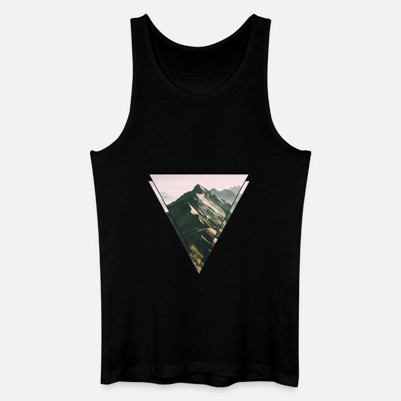 Augstmatthorn - Männer Bio Tank Top - Schwarz