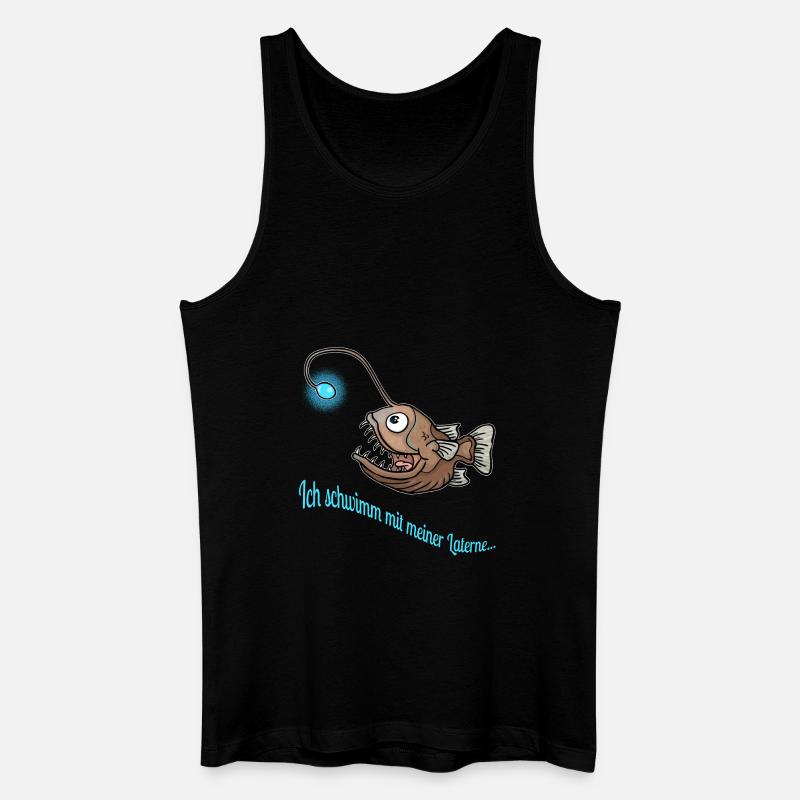 Anglerfisch - Männer Bio Tank Top - Schwarz