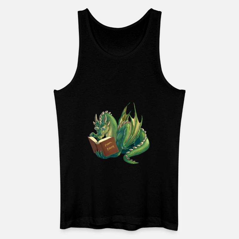 Märchendrache - Männer Bio Tank Top - Schwarz