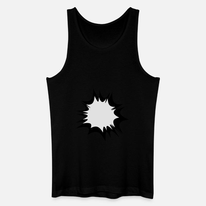 Comic speech bubble explosion - Men’s Organic Tank Top - black