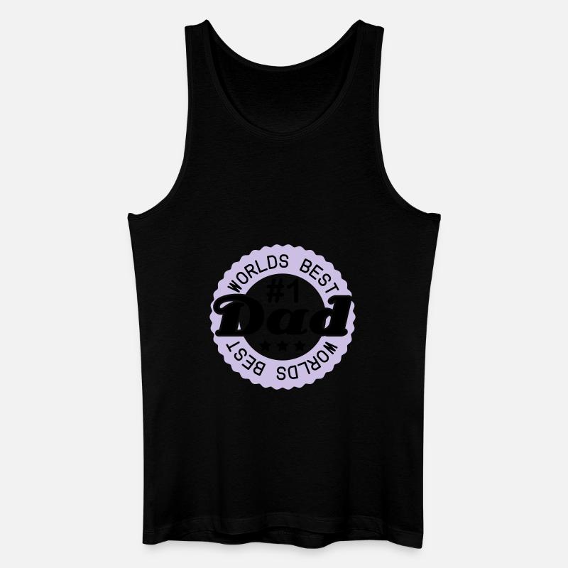 worlds_best_dad___f2 - Männer Bio Tank Top - Schwarz