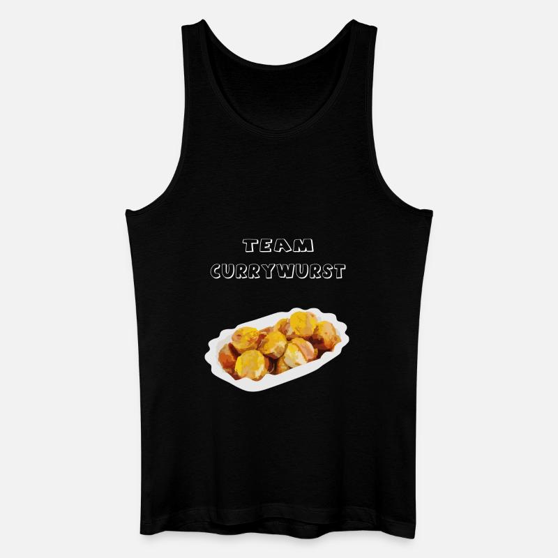 Team Currywurst - Männer Bio Tank Top - Schwarz