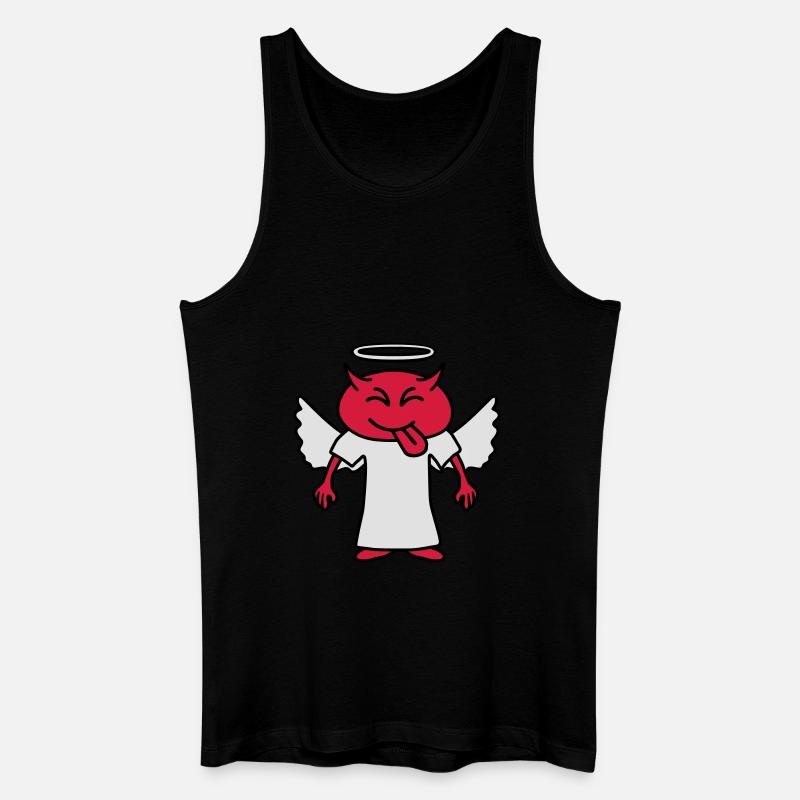 Cheeky Devil - Männer Bio Tank Top - Schwarz