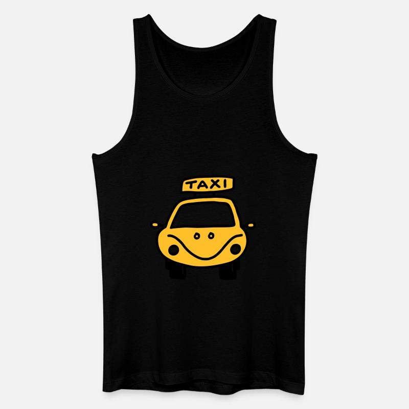 Taxi - V2 - Männer Bio Tank Top - Schwarz