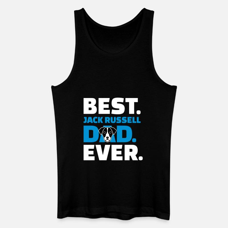 Jack Russell - Männer Bio Tank Top - Schwarz
