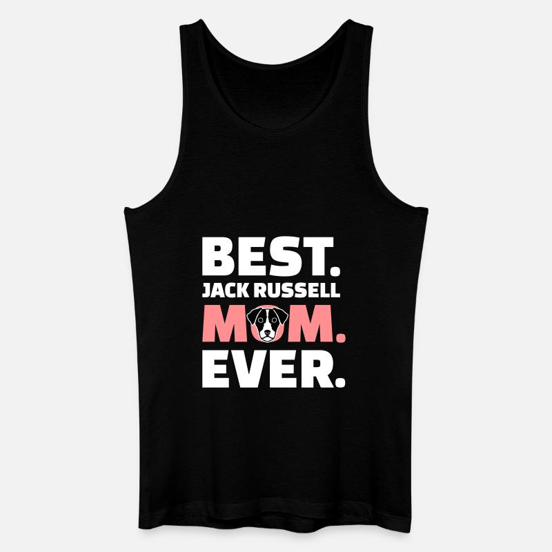 Jack Russell - Männer Bio Tank Top - Schwarz