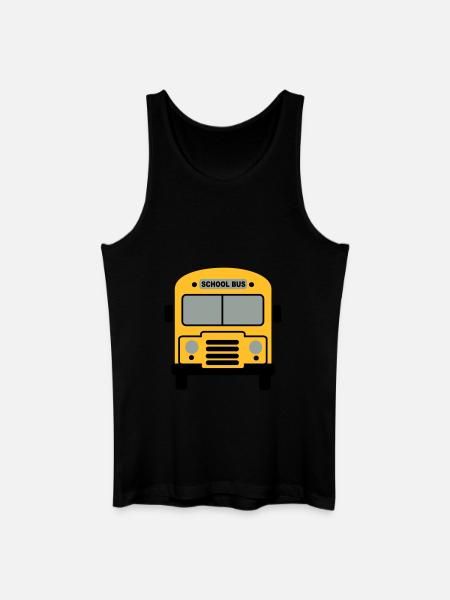 Schulbus - Männer Bio Tank Top - Schwarz