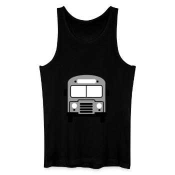 Bus - Männer Bio Tank Top - Schwarz - Vorne