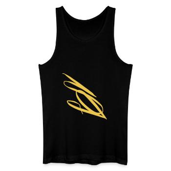 Der goldene S - Männer Bio Tank Top - Schwarz - Vorne