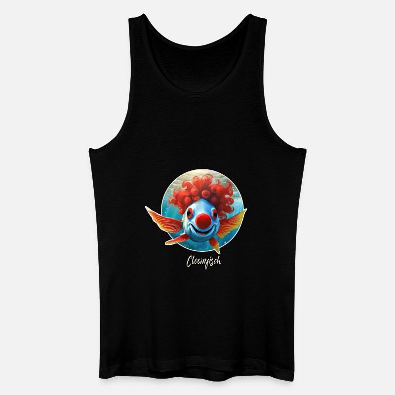 Pun ambiguous german expression - Clownfisch - Men’s Organic Tank Top - black