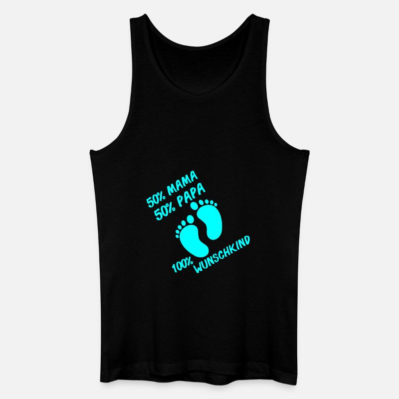 100 wunschkind - Männer Bio Tank Top - Schwarz