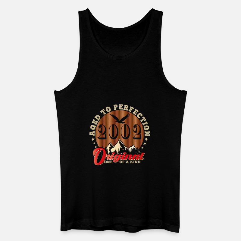 Ikonisches Jubiläum 2002 - Männer Bio Tank Top - Schwarz