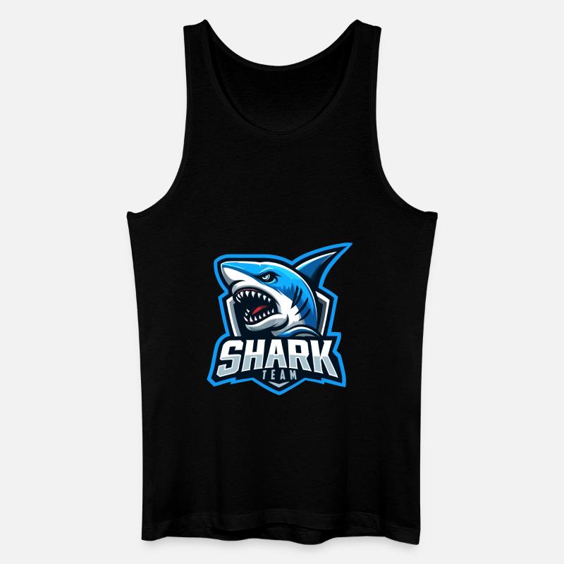 Hai-Team - Männer Bio Tank Top - Schwarz