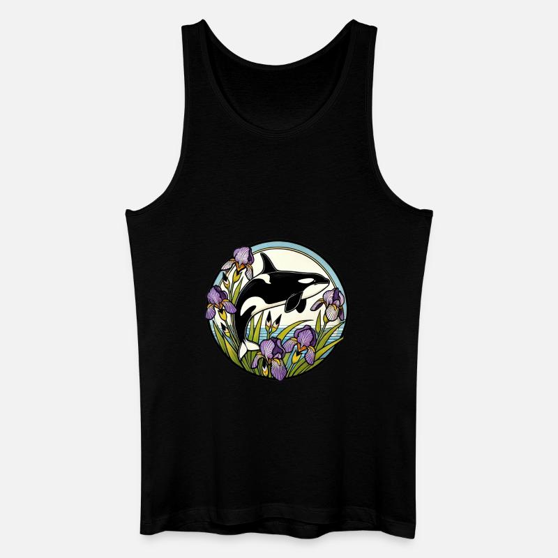 Schwertwal - Männer Bio Tank Top - Schwarz
