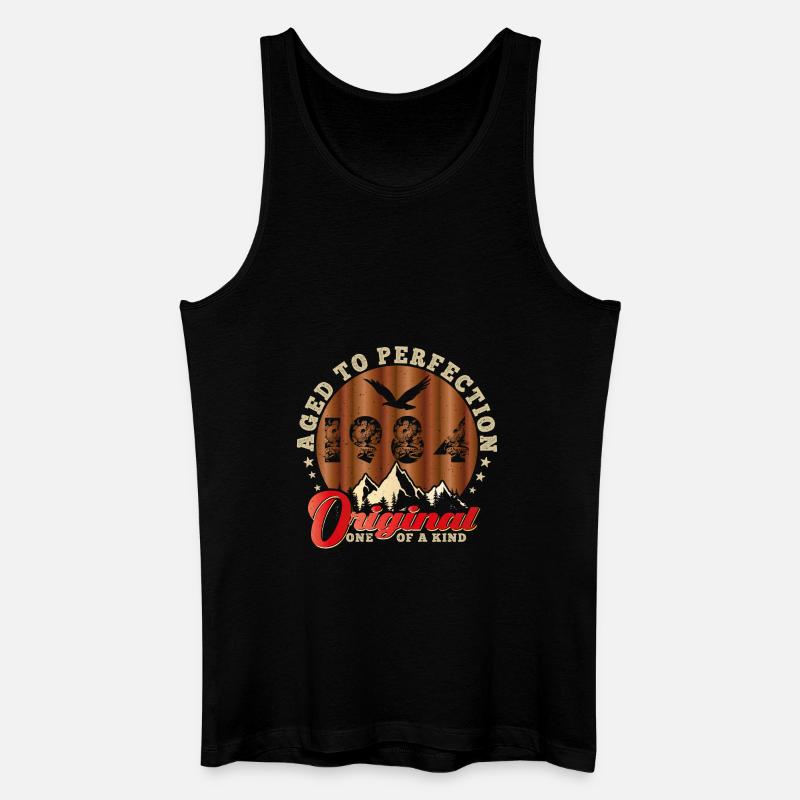 Ikonisches Jubiläum 1984 - Männer Bio Tank Top - Schwarz