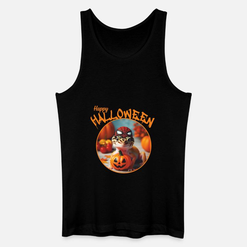 Halloween Spider Gecko - Männer Bio Tank Top - Schwarz
