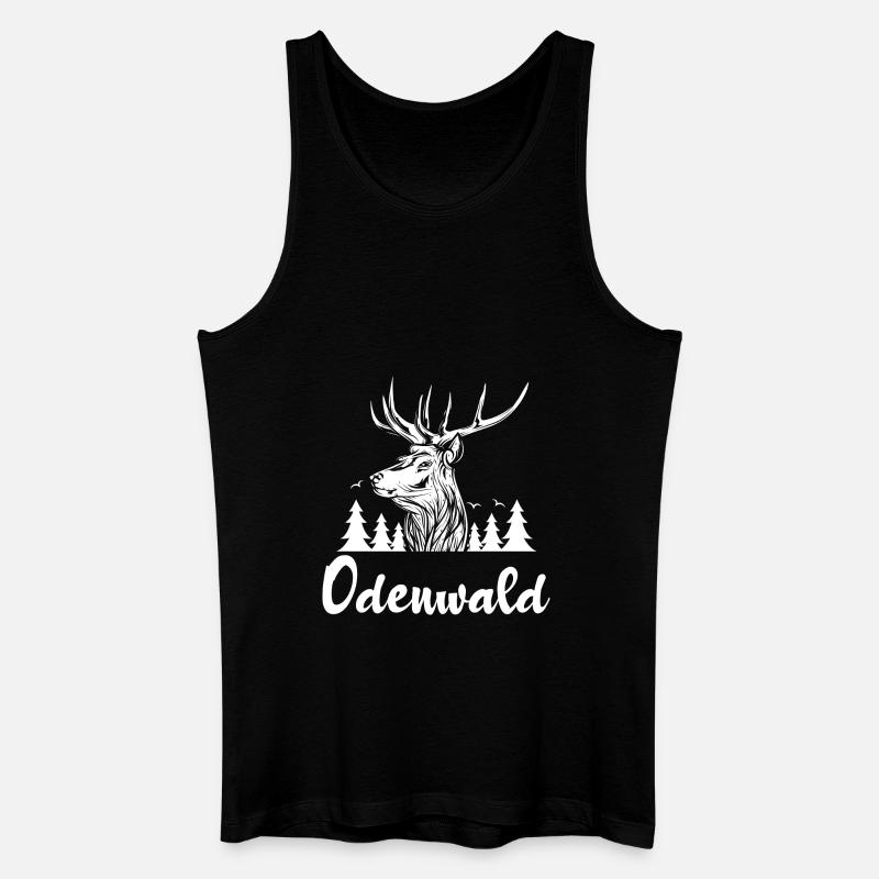 Odenwald - Männer Bio Tank Top - Schwarz