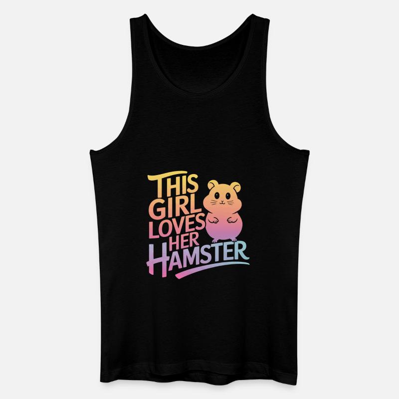 Hamster - Männer Bio Tank Top - Schwarz