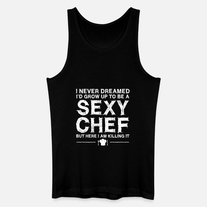 Chef Sexy Cooking - Männer Bio Tank Top - Schwarz