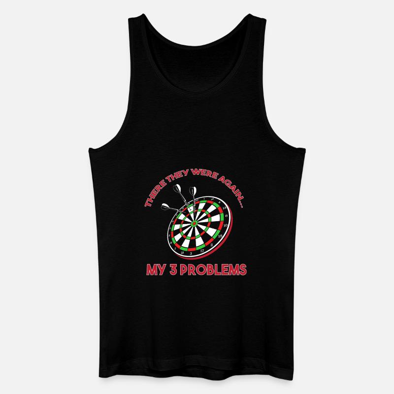 Dart Dartboard Dartpfeil - Männer Bio Tank Top - Schwarz