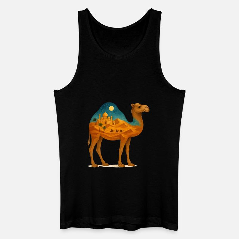 kamel wueste - Männer Bio Tank Top - Schwarz