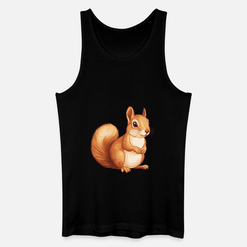 Eichhörnchen - Männer Bio Tank Top - Schwarz