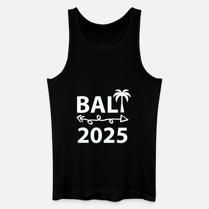 bali 2025 - Männer Bio Tank Top - Schwarz