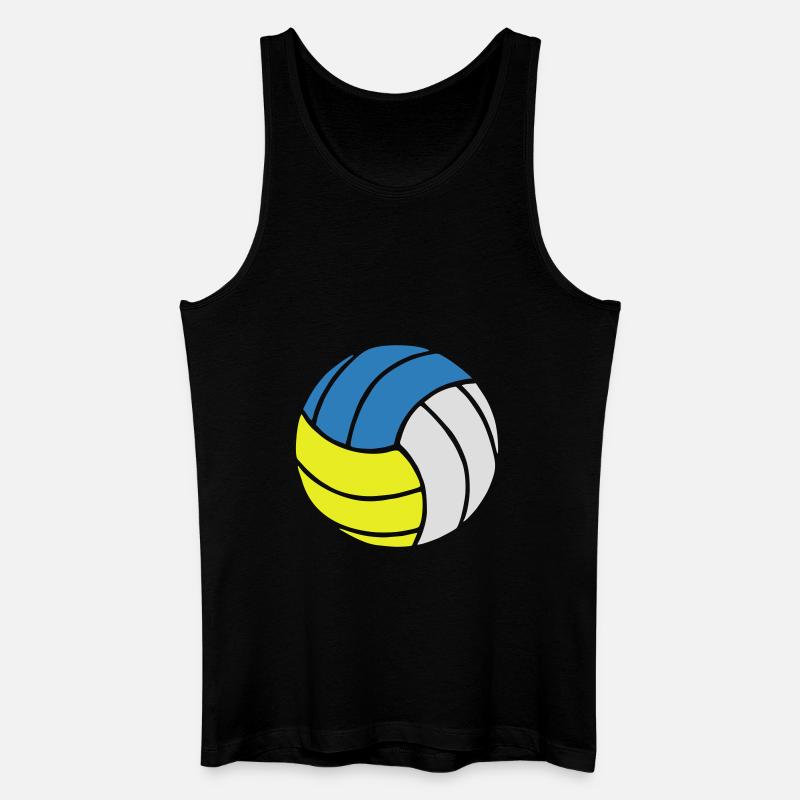Volleyball - Männer Bio Tank Top - Schwarz