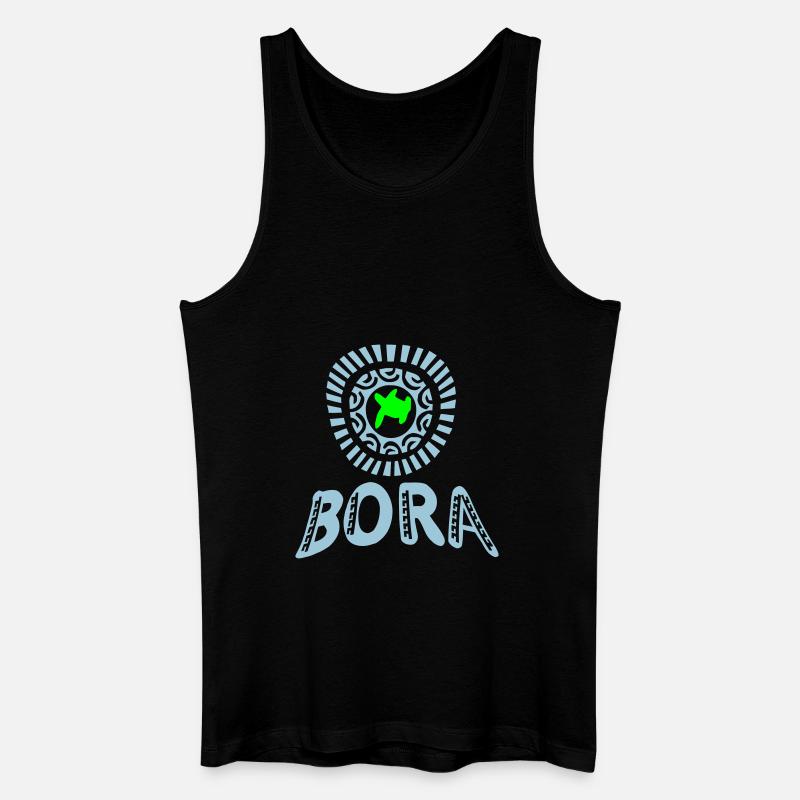 turtle Bora Bora - Men’s Organic Tank Top - black