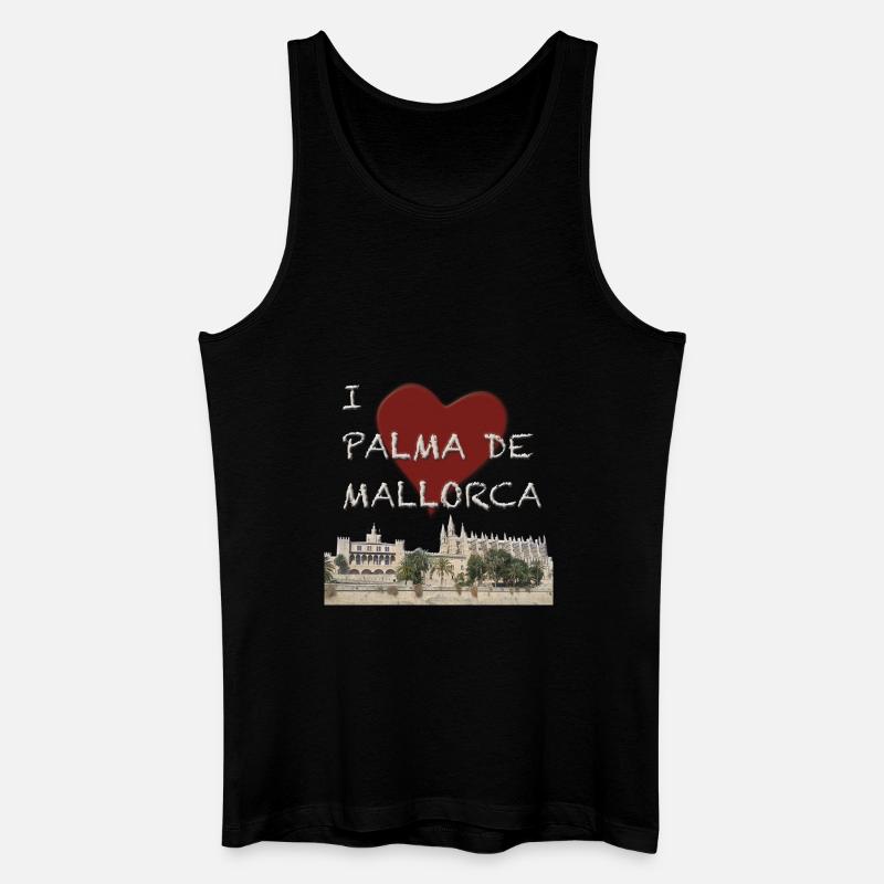 Palma de Mallorca - Männer Bio Tank Top - Schwarz