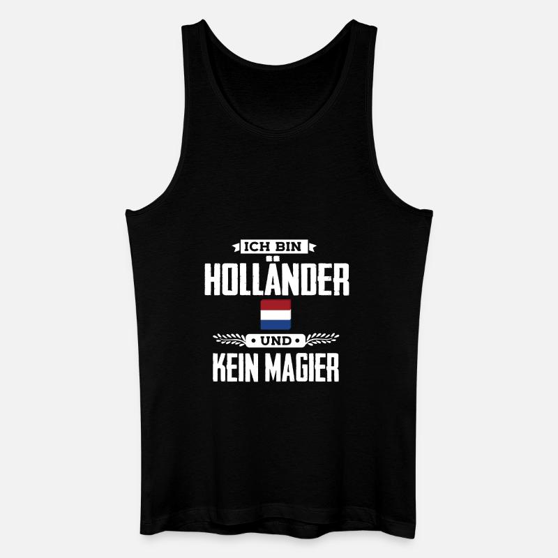 Ich bin Holländer - Männer Bio Tank Top - Schwarz