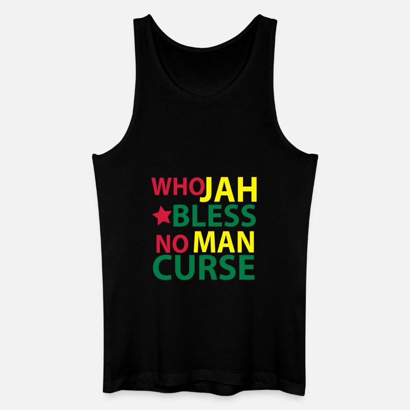 who jah bless - Männer Bio Tank Top - Schwarz