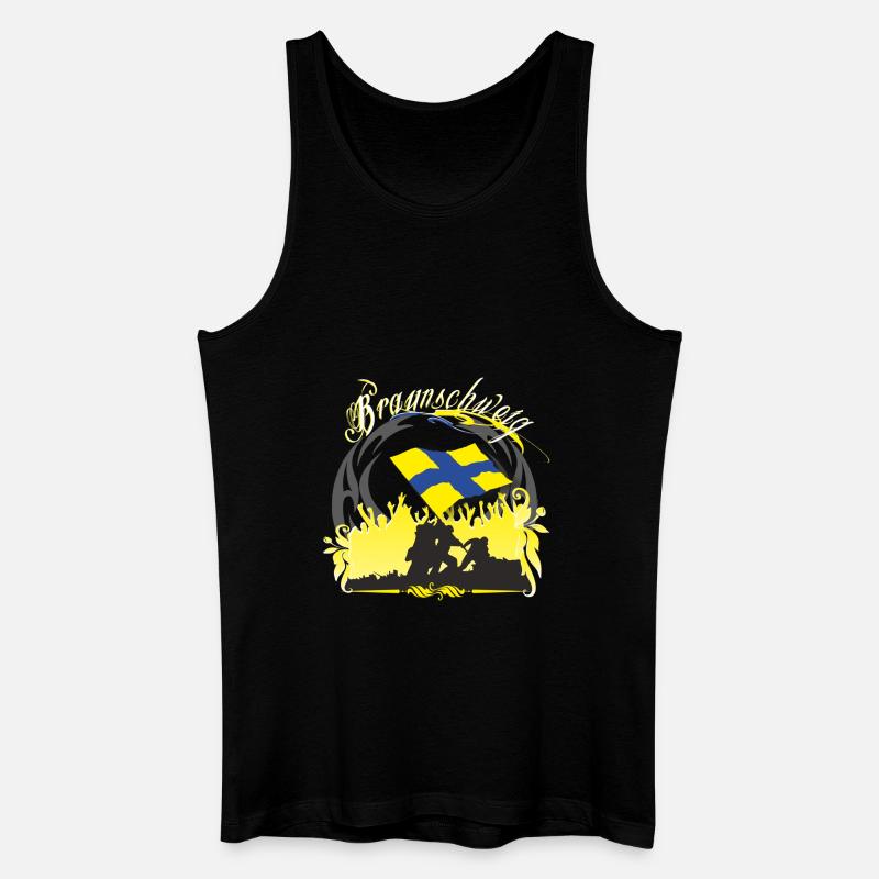 braunschweig - Männer Bio Tank Top - Schwarz