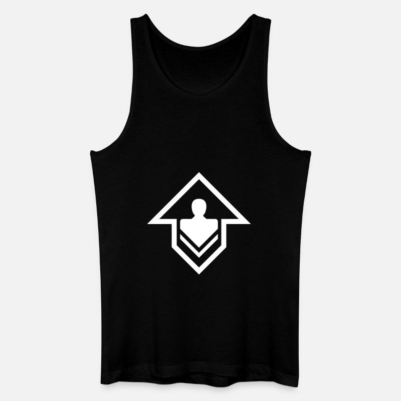 Heropoint 2 - Männer Bio Tank Top - Schwarz
