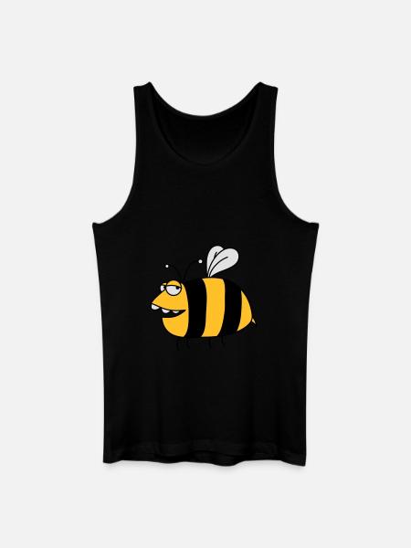 Fun thick bee - Men’s Organic Tank Top - black