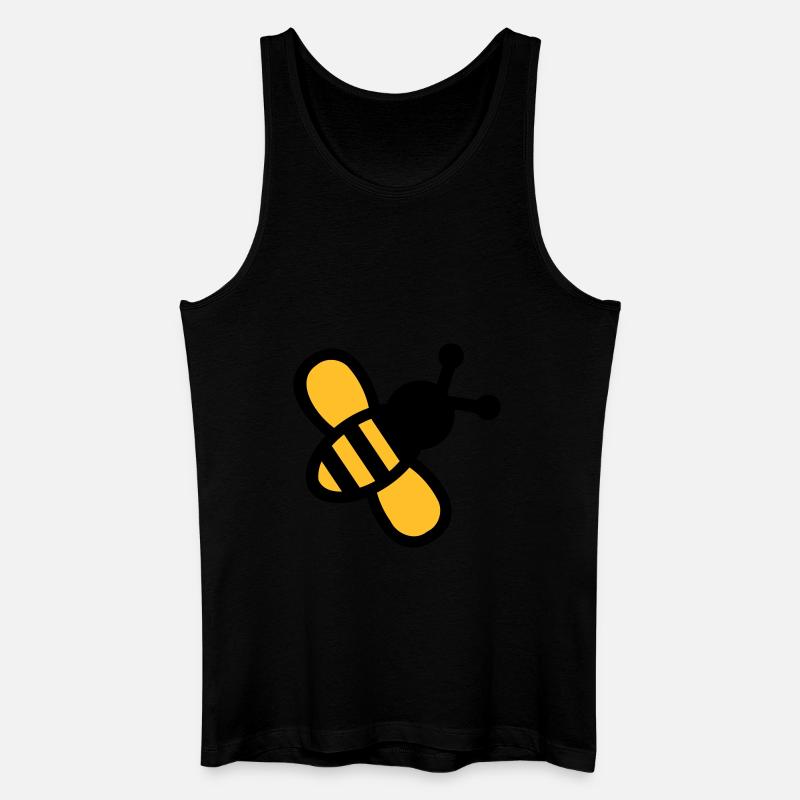 Biene - Männer Bio Tank Top - Schwarz