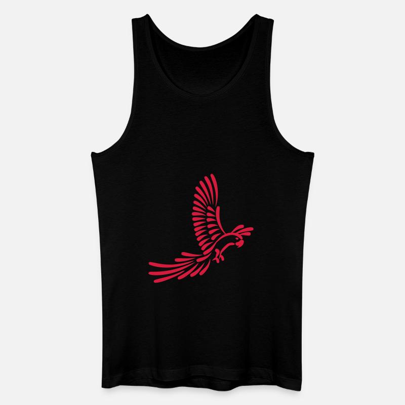 Papagei - Männer Bio Tank Top - Schwarz