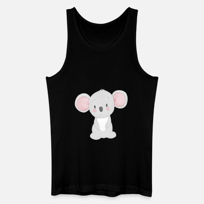 Koala - Männer Bio Tank Top - Schwarz