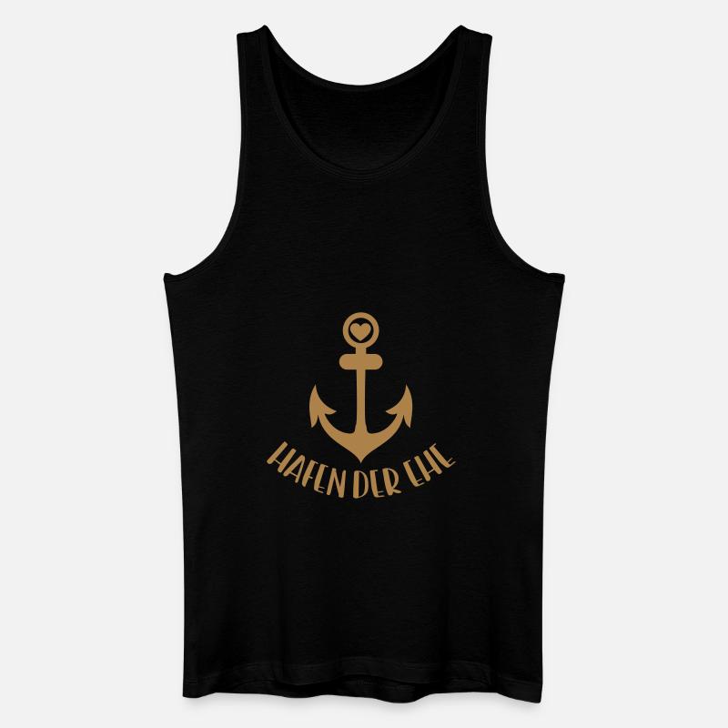 hafen_der_ehe - Männer Bio Tank Top - Schwarz