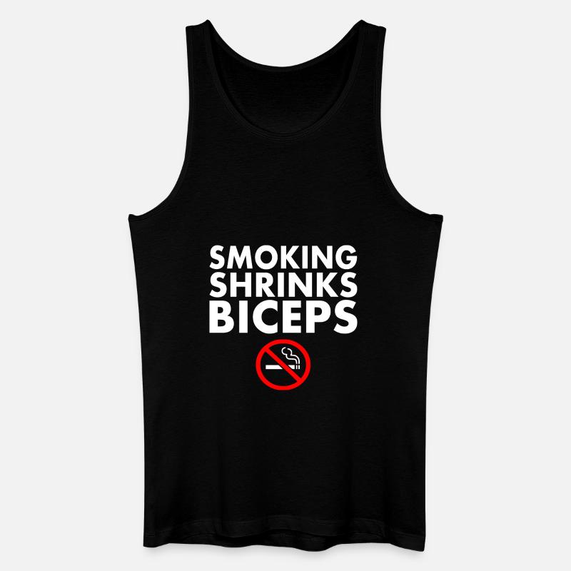 Smoking shrinks the biceps - Men’s Organic Tank Top - black