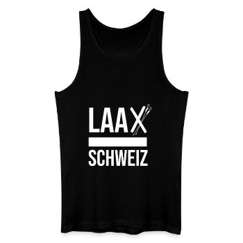 Laax Skier Souvenir Pullover Laax T-Shirt - Men’s Organic Tank Top - black - Front