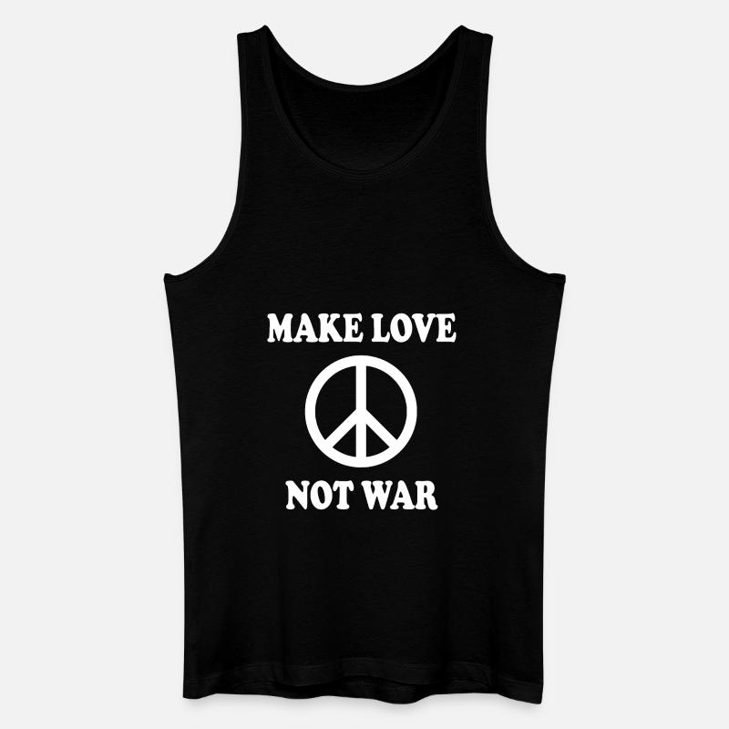 Make love not war - Men’s Organic Tank Top - black