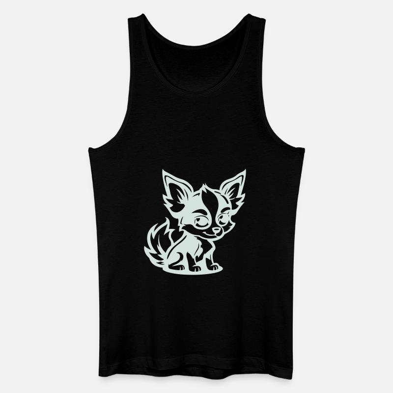 hund comic - Männer Bio Tank Top - Schwarz