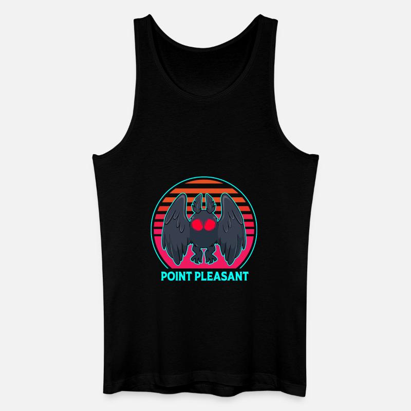 Mottenmann - Männer Bio Tank Top - Schwarz