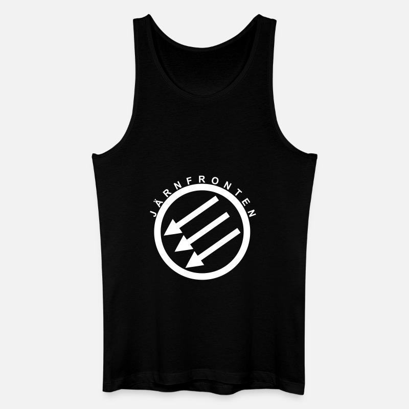 Järnfronten / Eiserne Front / Iron Front - Männer Bio Tank Top - Schwarz