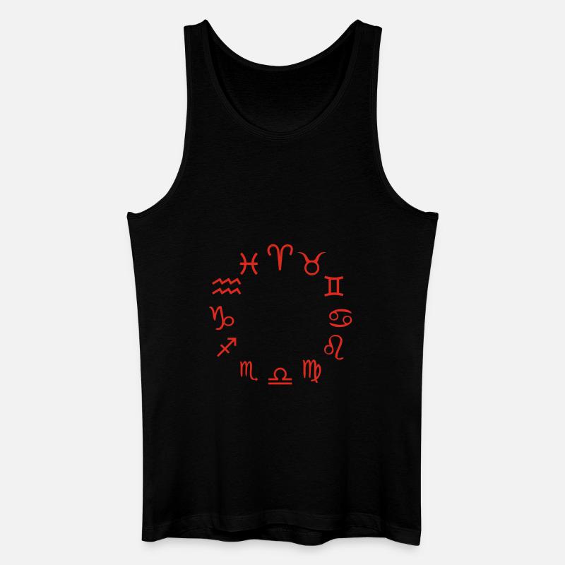 Sternzeichen - Männer Bio Tank Top - Schwarz